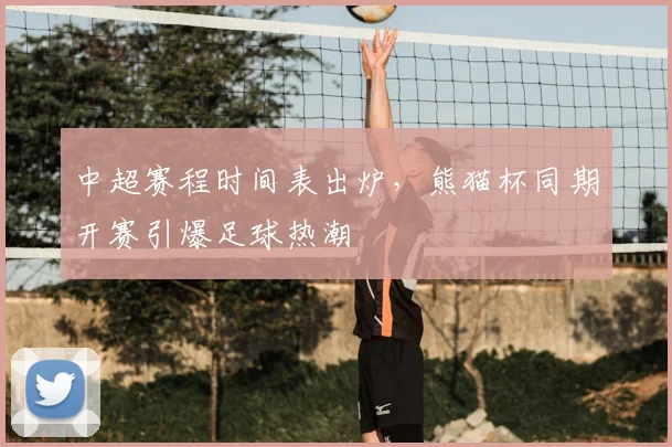 中超赛程时间表出炉,熊猫杯同期开赛引爆足球热潮